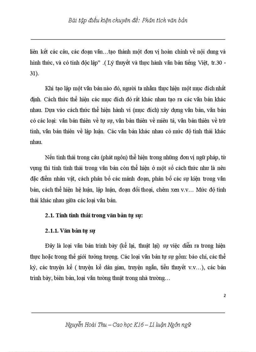 image for page Phân tích và chỉ ra mức độ tình thái trong bốn loại văn bản miêu tả trữ tình lập luận và tự sự