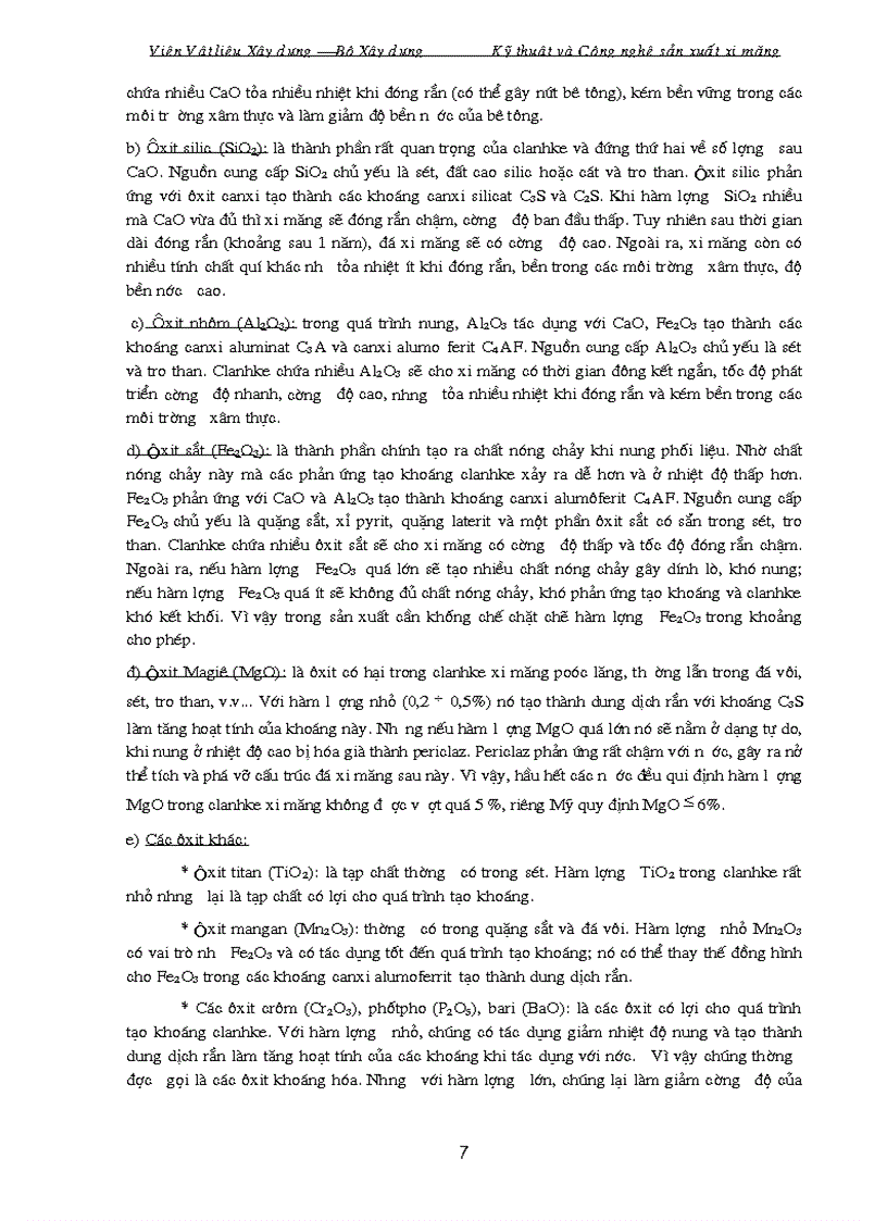 image for page Kỹ thuật và công nghệ sản xuất xi măng gồm 2 phần 90trang