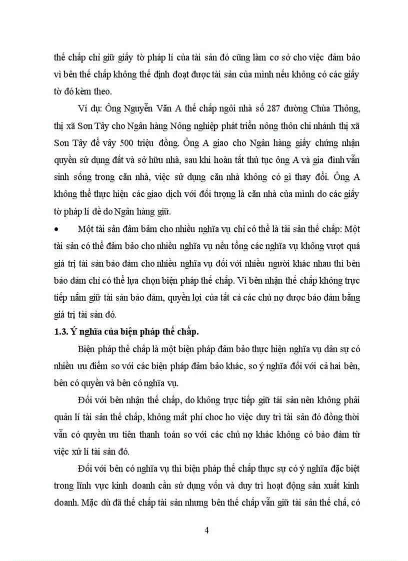 image for page Thế chấp quyền sử dụng đất trong quan hệ vay tài sản