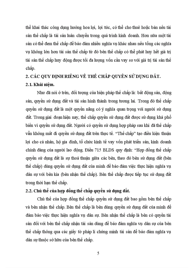 image for page Thế chấp quyền sử dụng đất trong quan hệ vay tài sản