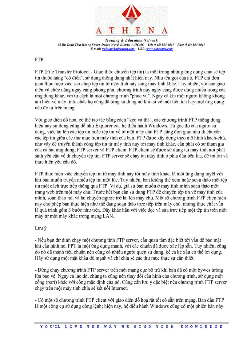 image for page Tài liệu căn bản về mạng LAN Athena
