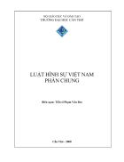 Giáo trình Luật Hình sự Việt Nam