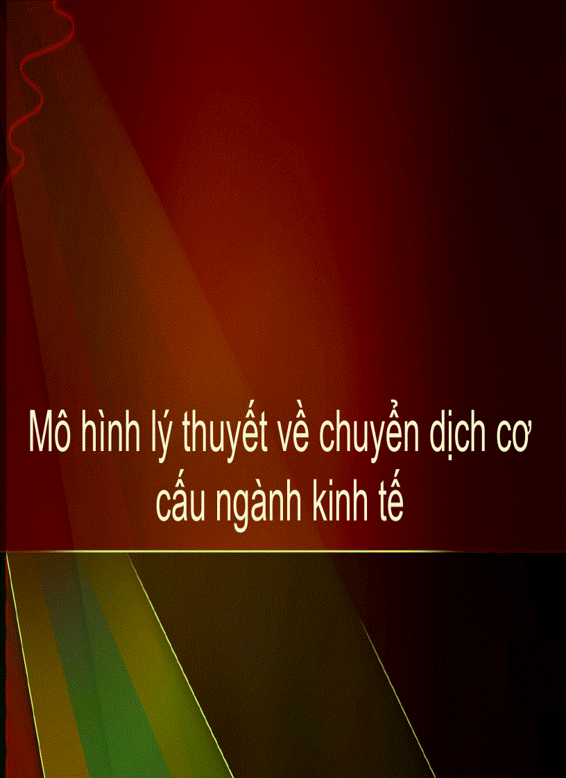 image for page Tài liệu kinh tế phát triển Mô hình chuyển dịch cơ cấu ngành kinh tế