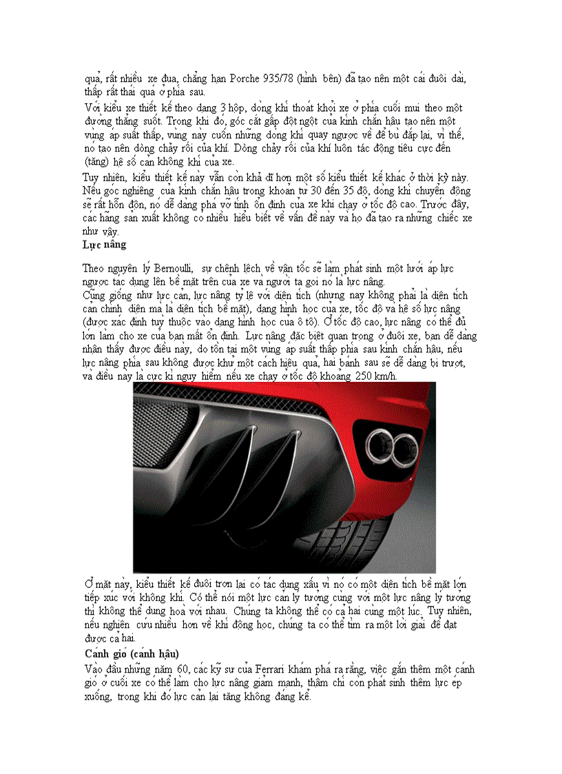 image for page Khí động học của Ôtô