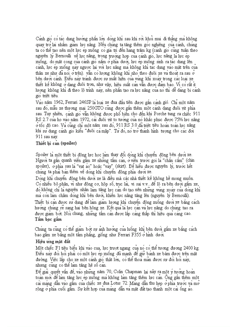 image for page Khí động học của Ôtô