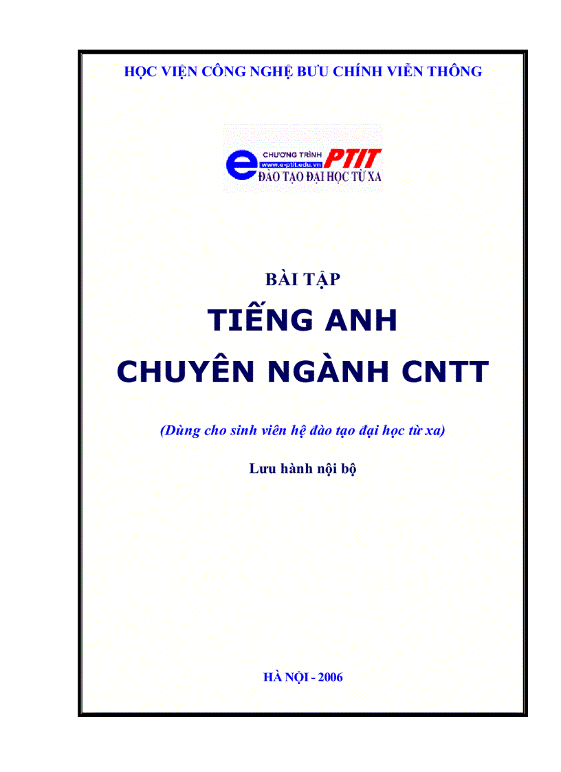 image for page Tiếng anh chuyên ngành CNTT
