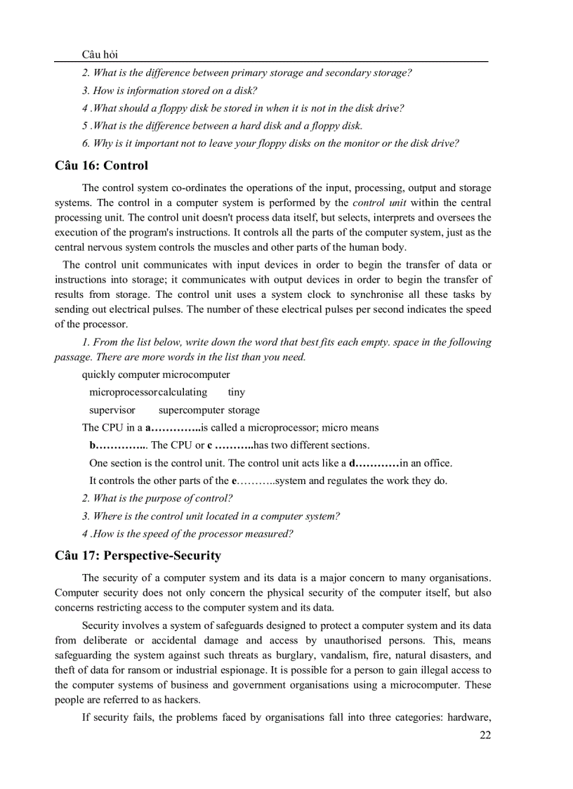 image for page Tiếng anh chuyên ngành CNTT