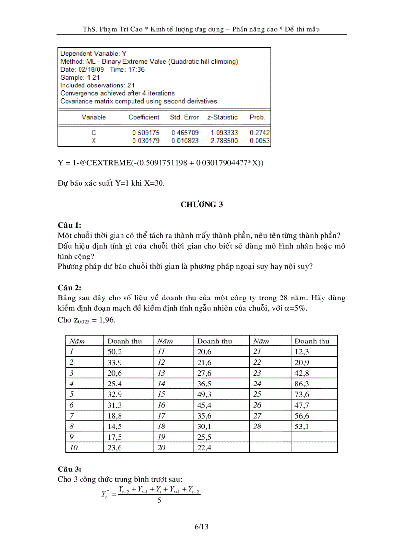 image for page Đề thi kinh tế lượng nâng cao