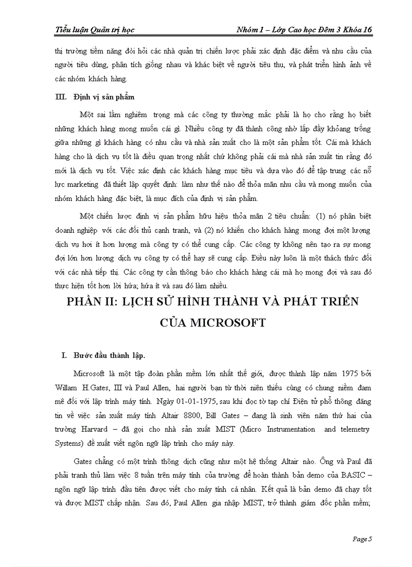 image for page Tiểu luận Quản trị học