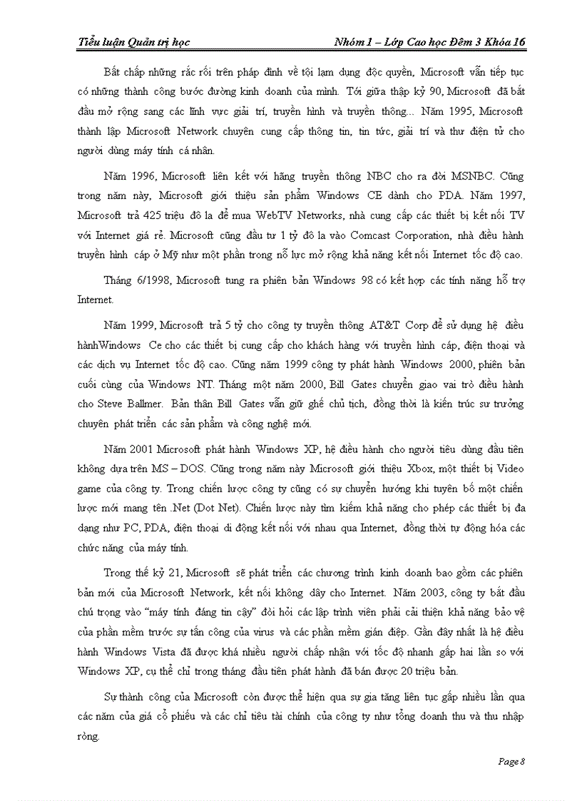 image for page Tiểu luận Quản trị học