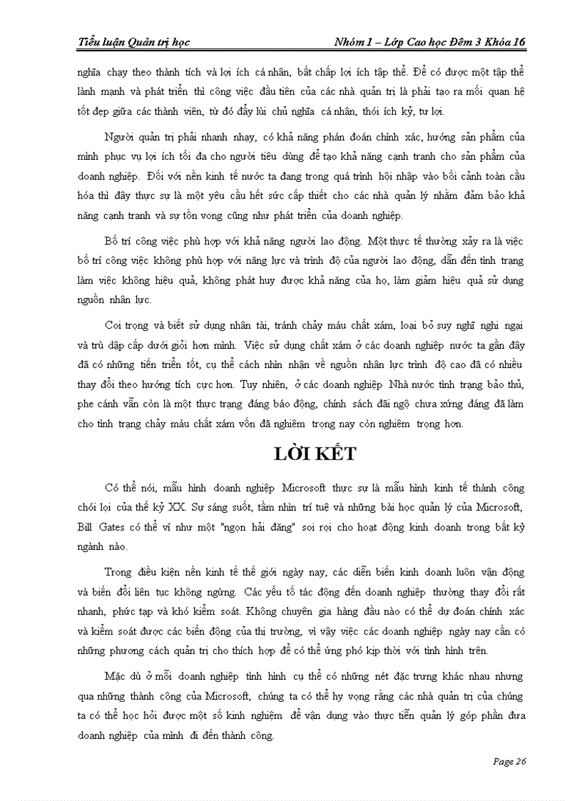 image for page Tiểu luận Quản trị học