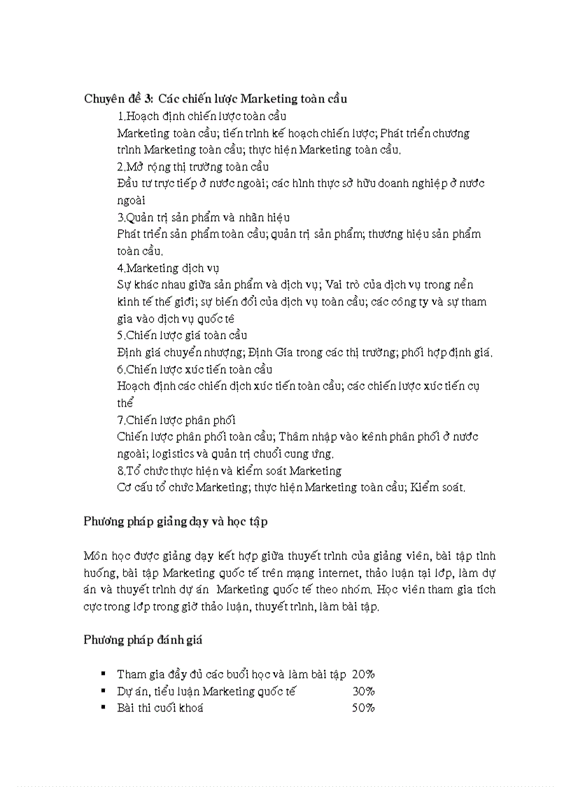 image for page Marketing Quốc tế Bài giảng Case study