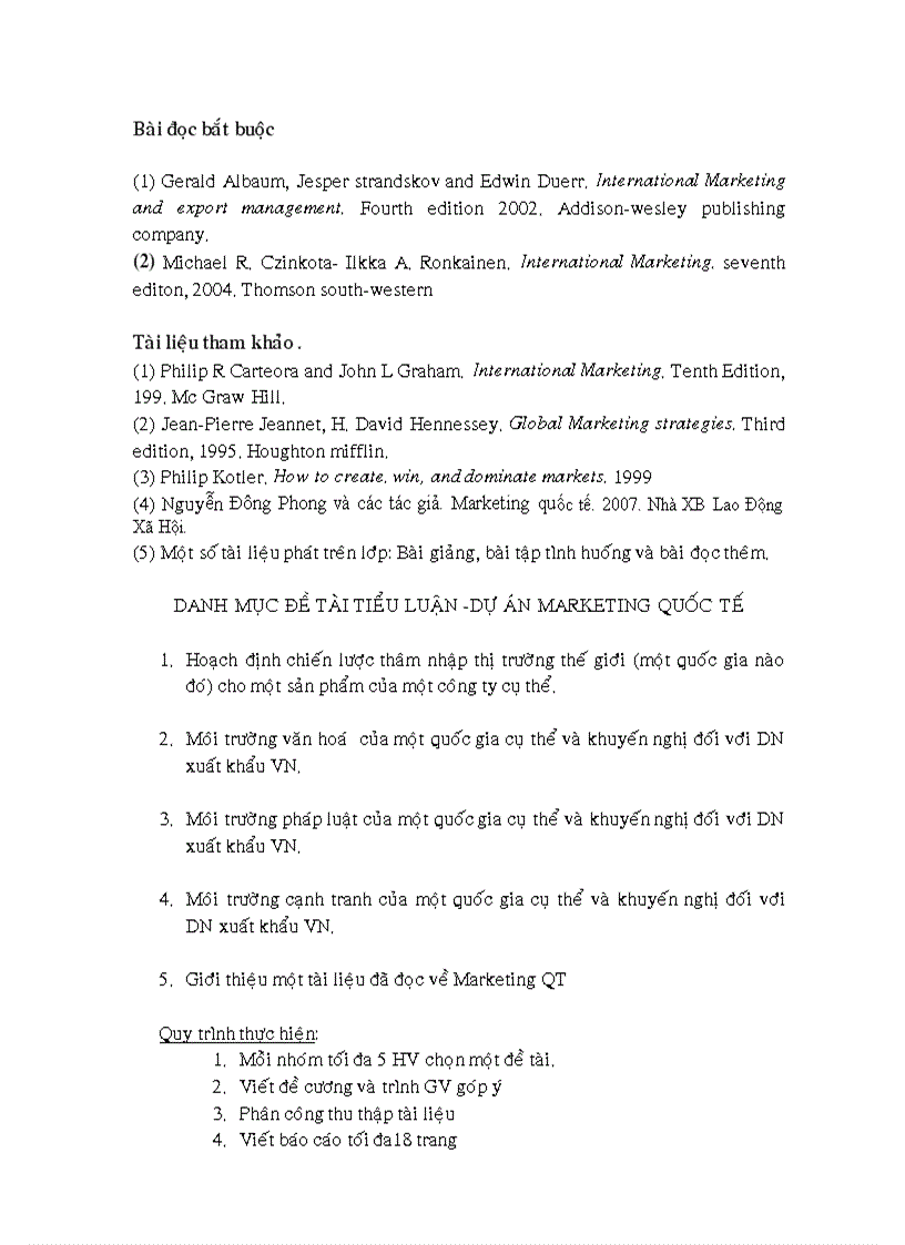 image for page Marketing Quốc tế Bài giảng Case study