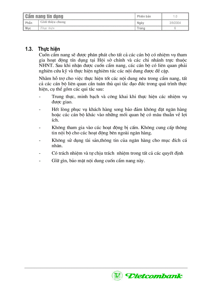 image for page Sổ tay tín dung VCB