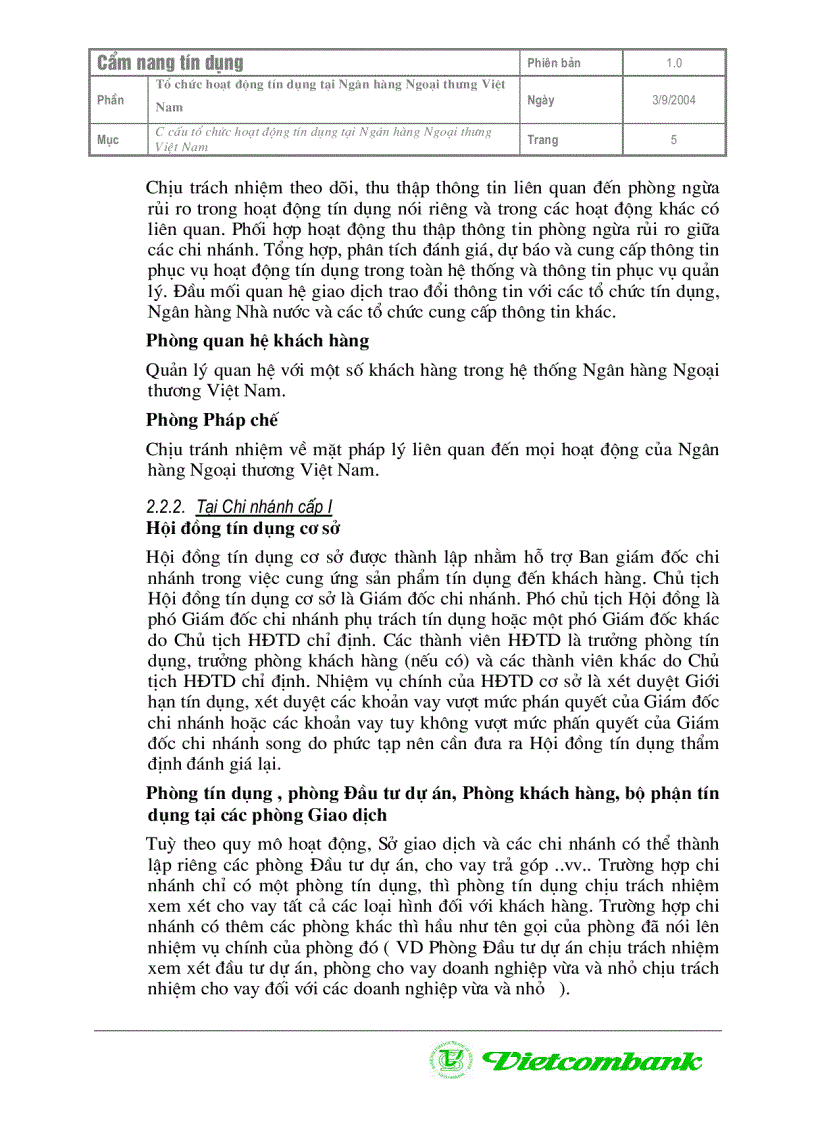 image for page Sổ tay tín dung VCB