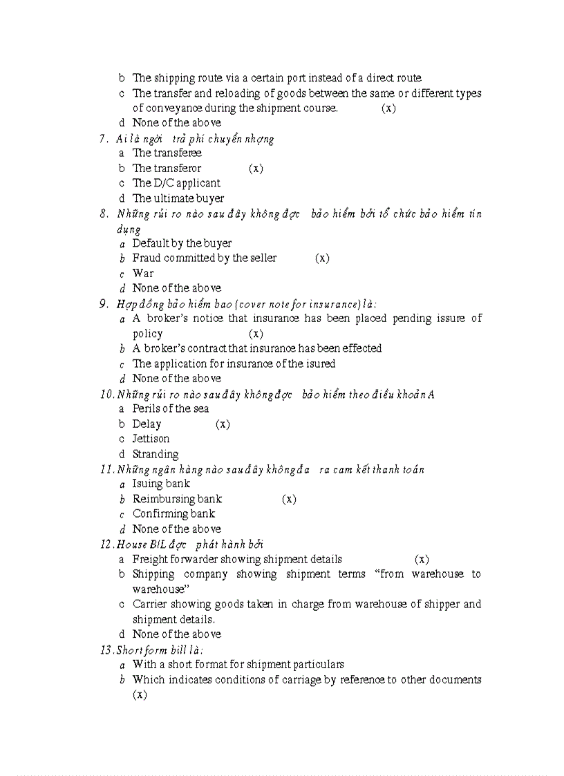 image for page Đề thi trắc nghiệm thanh toán quốc tế