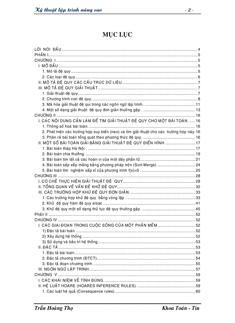 image for page Giáo trình Kỹ thuật lập trình nâng cao