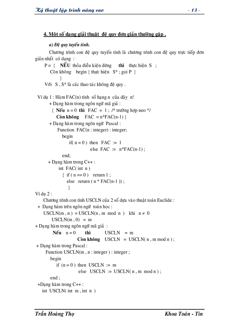 image for page Giáo trình Kỹ thuật lập trình nâng cao