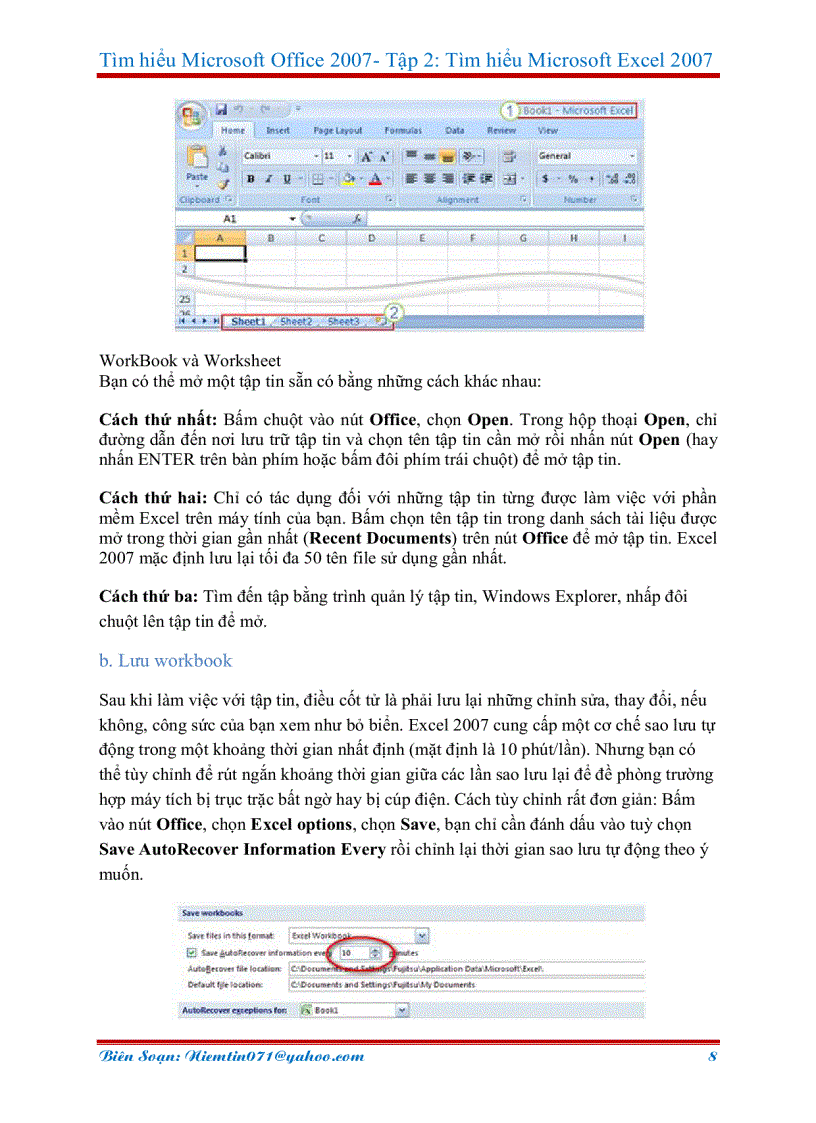image for page Giáo trình cơ bản và nâng cao excel 2007