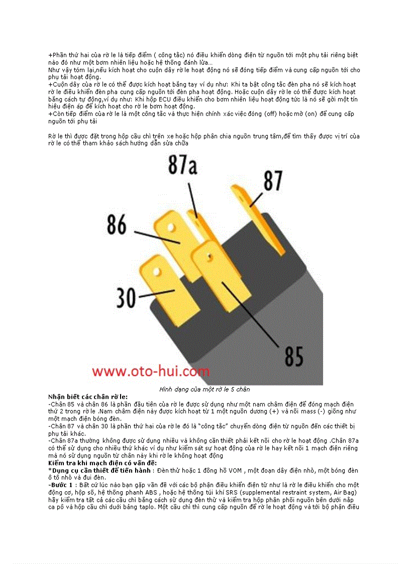 image for page Kiểm tra rờ le và mạch điện điều khiển