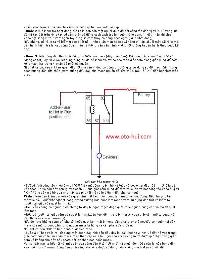 image for page Kiểm tra rờ le và mạch điện điều khiển