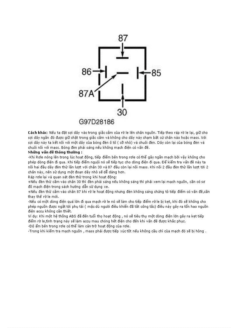 image for page Kiểm tra rờ le và mạch điện điều khiển
