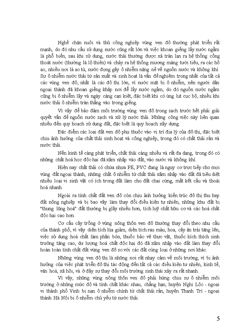 image for page Nghiên cứu ô nhiễm môi trường làng nghề trồng rau ngoại thành Hà Nội và đề xuất biện pháp giảm thiểu