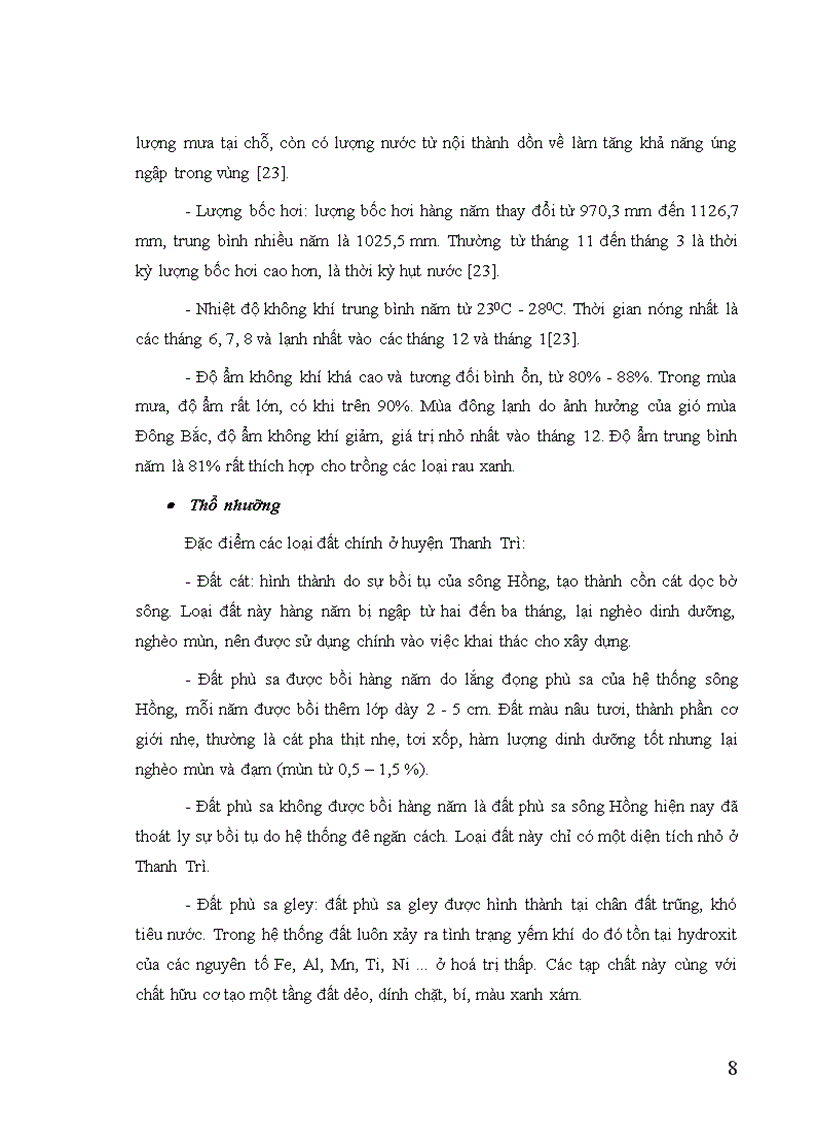 image for page Nghiên cứu ô nhiễm môi trường làng nghề trồng rau ngoại thành Hà Nội và đề xuất biện pháp giảm thiểu