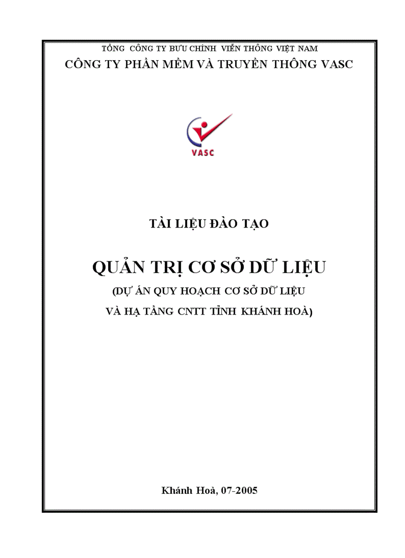 image for page Quản trị cơ sở dữ liệu