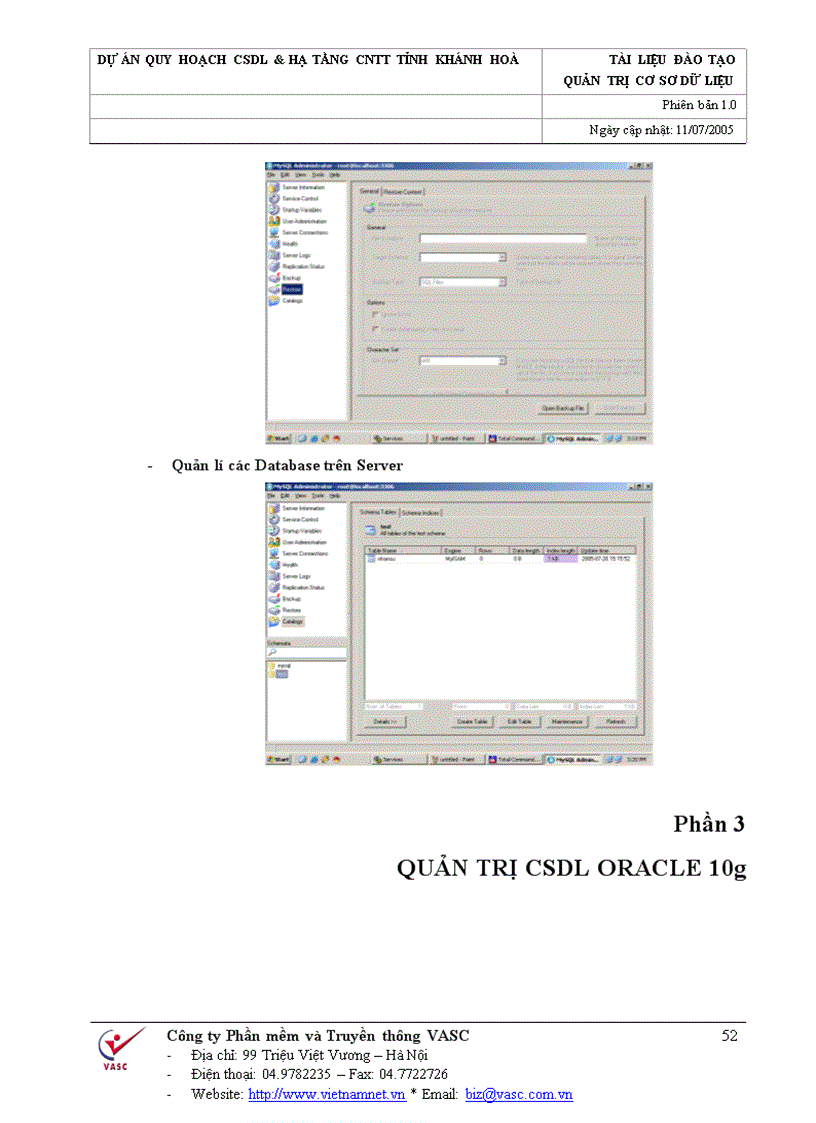 image for page Quản trị cơ sở dữ liệu