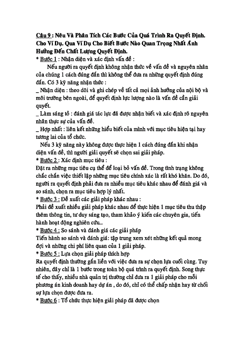 image for page 13 câu hỏi ôn tập môn Quản trị học