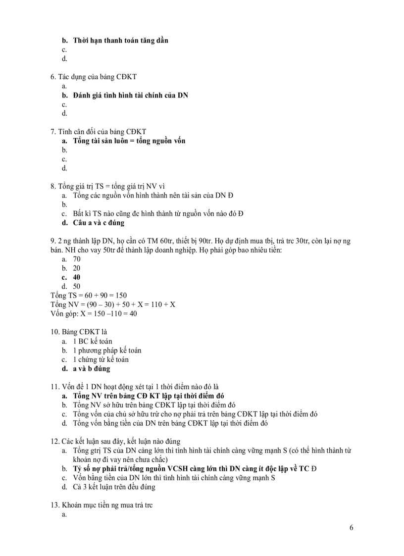 image for page Bộ 50 câu hỏi trắc nghiệm môn Nguyên lý kế toán có lời giải