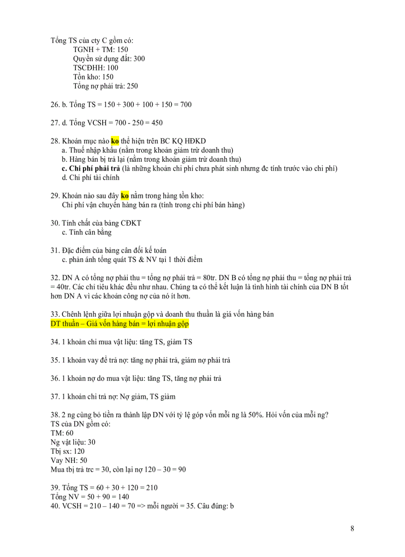 image for page Bộ 50 câu hỏi trắc nghiệm môn Nguyên lý kế toán có lời giải