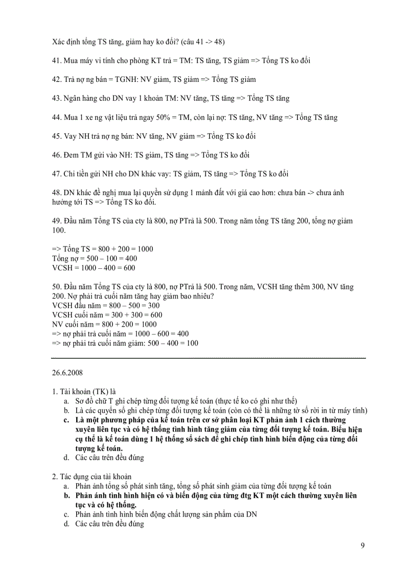 image for page Bộ 50 câu hỏi trắc nghiệm môn Nguyên lý kế toán có lời giải