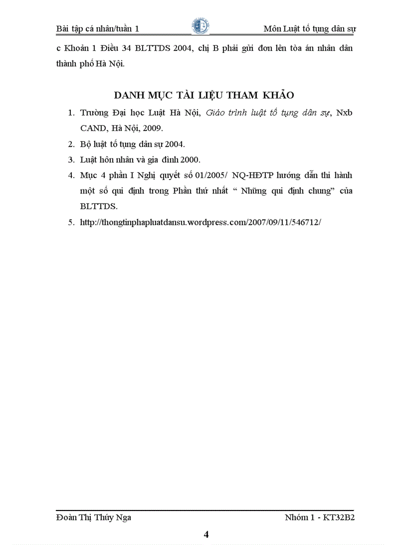 image for page Bài tập tố tụng dân sự Đề 11