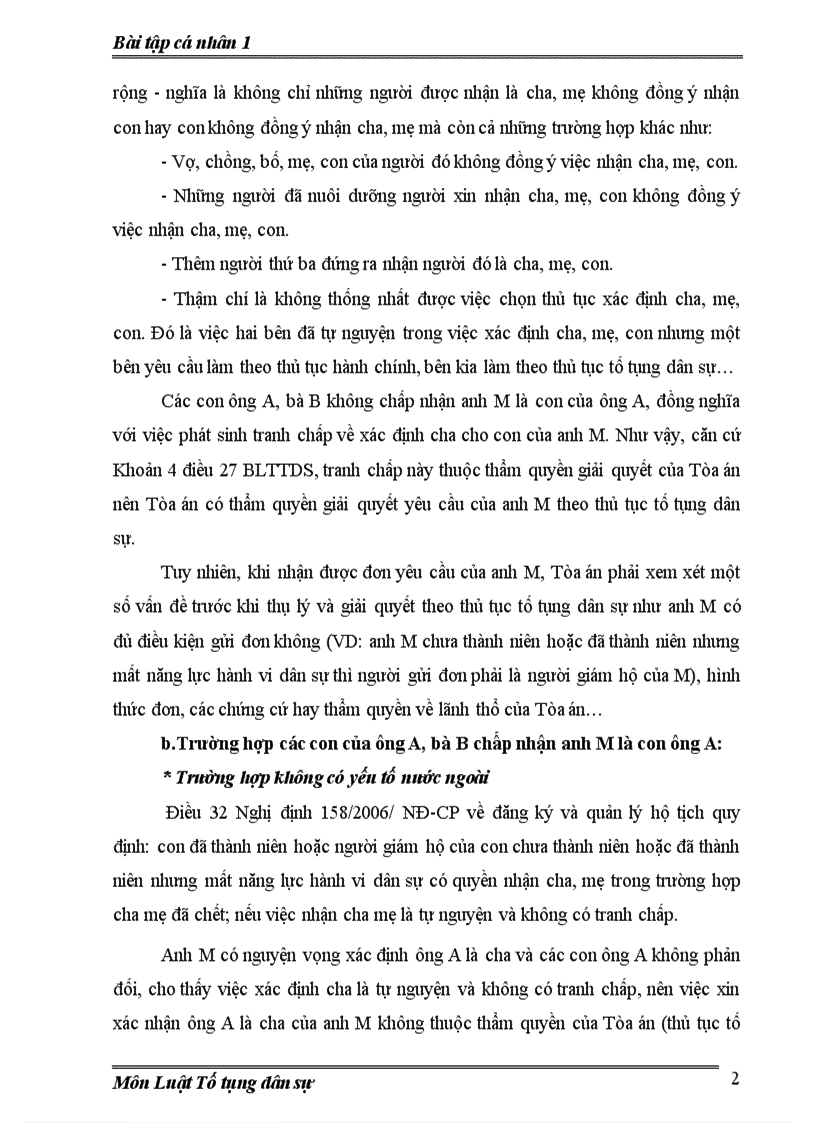 image for page Bài tập tố tụng dân sự Đề 12 bài giải 2