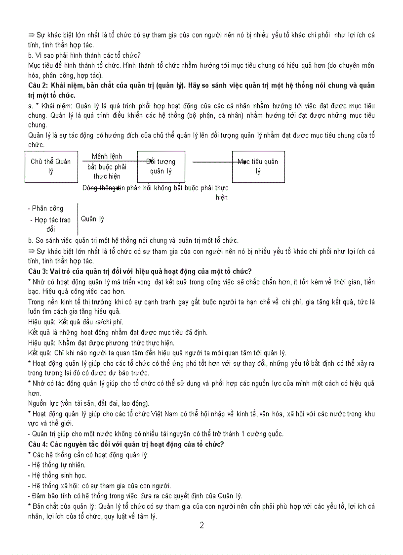 image for page Câu hỏi trả lời ôn thi quản trị học đại cương