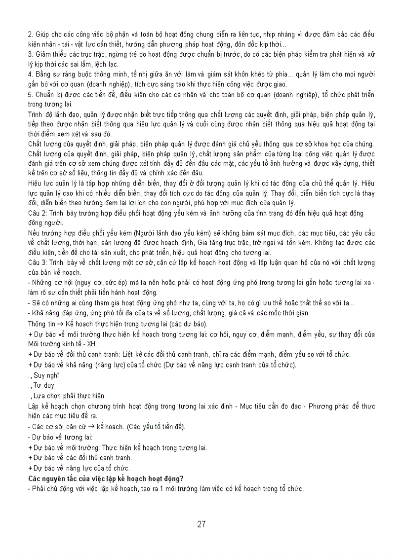 image for page Câu hỏi trả lời ôn thi quản trị học đại cương