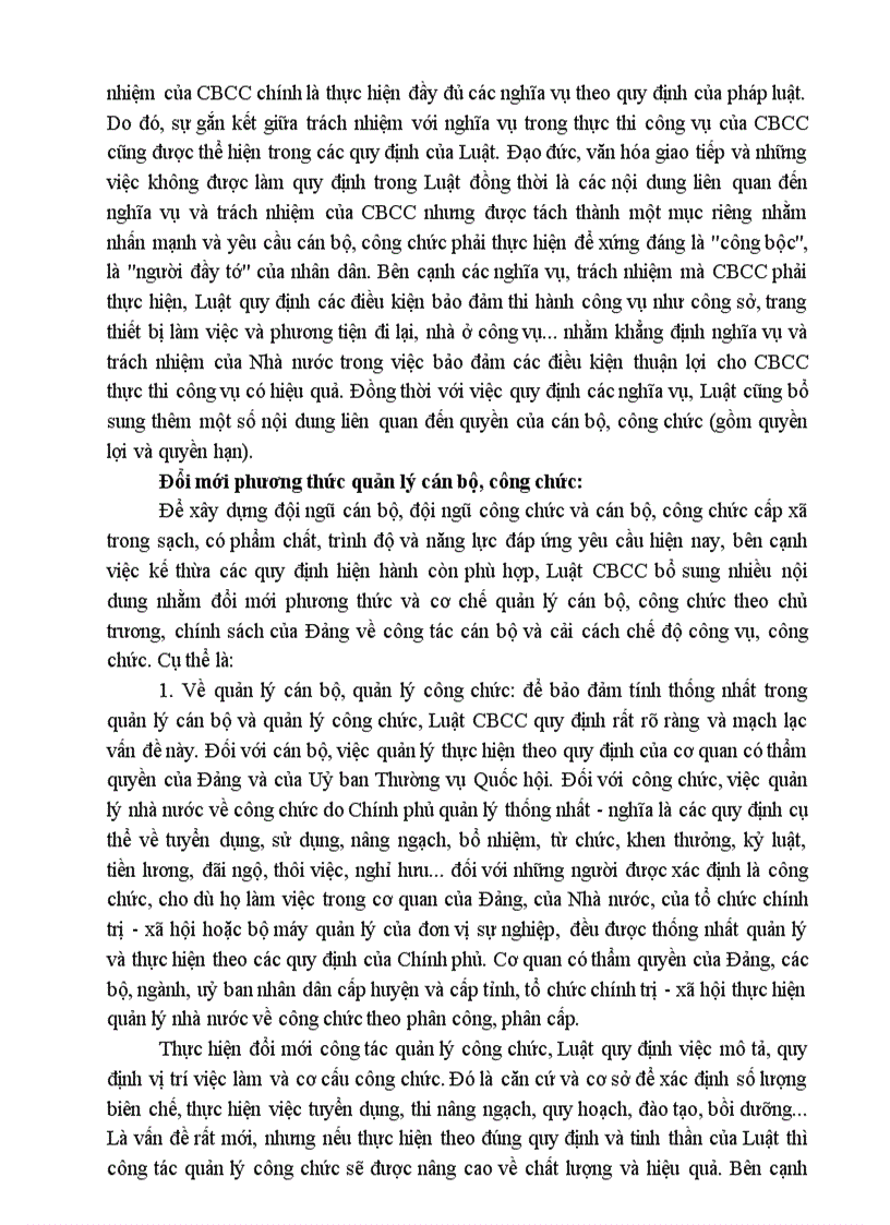 image for page Những nội dung mới của Luật cán bộ công chức 2008