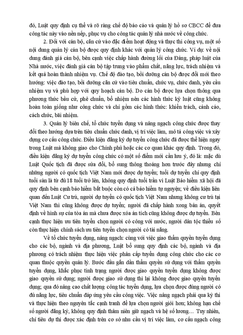 image for page Những nội dung mới của Luật cán bộ công chức 2008