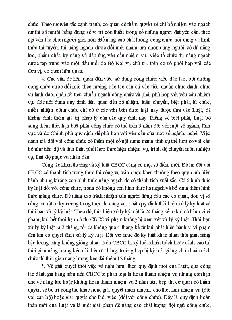 image for page Những nội dung mới của Luật cán bộ công chức 2008