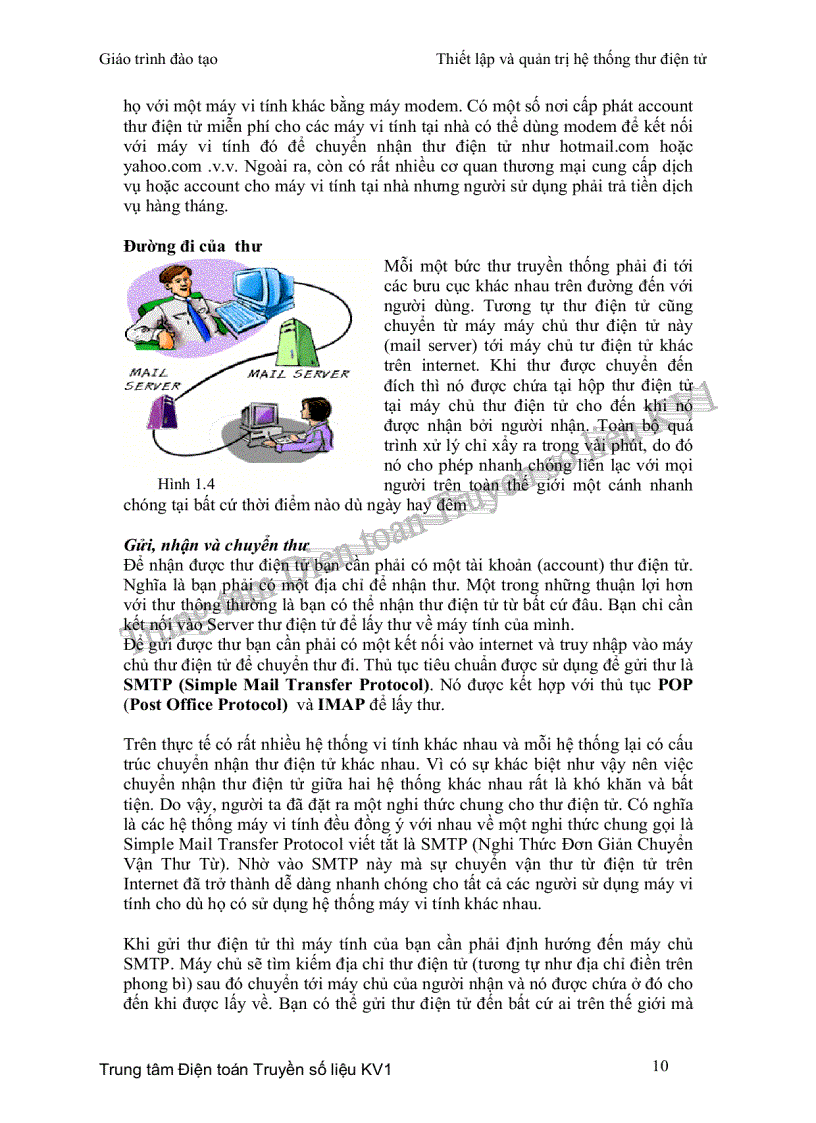 image for page Thiết lập và quản trị hệ thống thư điện tử