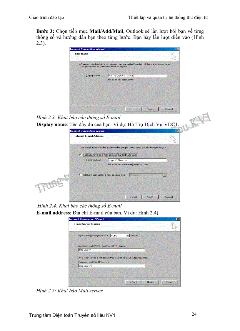 image for page Thiết lập và quản trị hệ thống thư điện tử