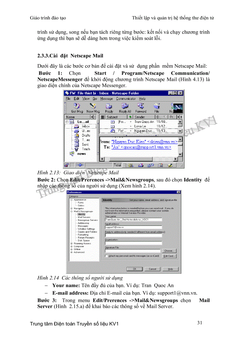 image for page Thiết lập và quản trị hệ thống thư điện tử