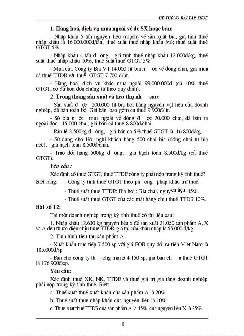 image for page Hệ thống bài tập thuế