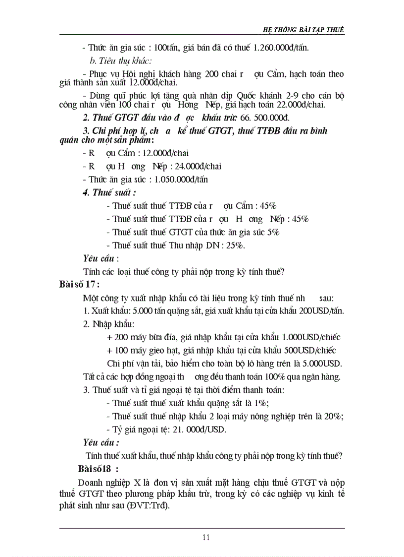 image for page Hệ thống bài tập thuế