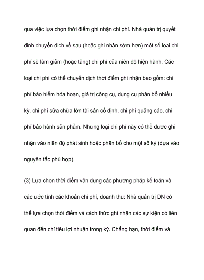 image for page Kế toán theo cơ sở dồn tích và quản trị lợi nhuận