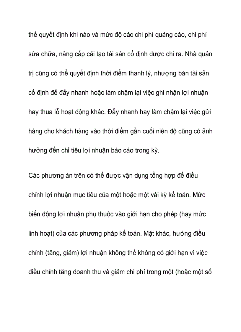 image for page Kế toán theo cơ sở dồn tích và quản trị lợi nhuận