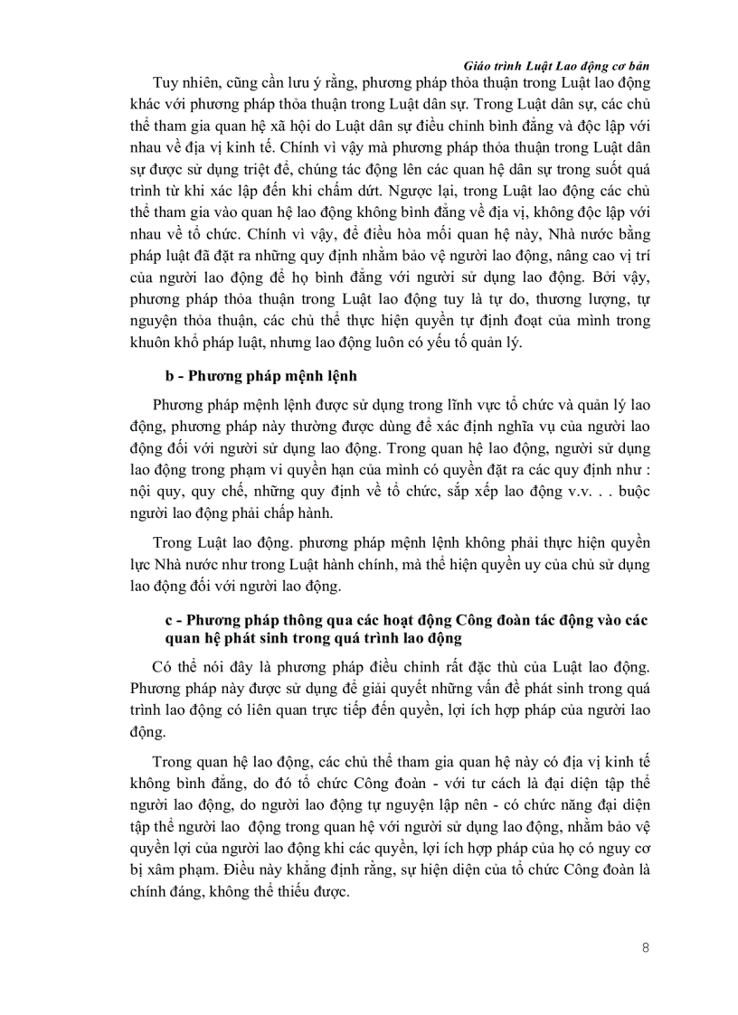 image for page Giáo trình Luật Lao Động cơ bản