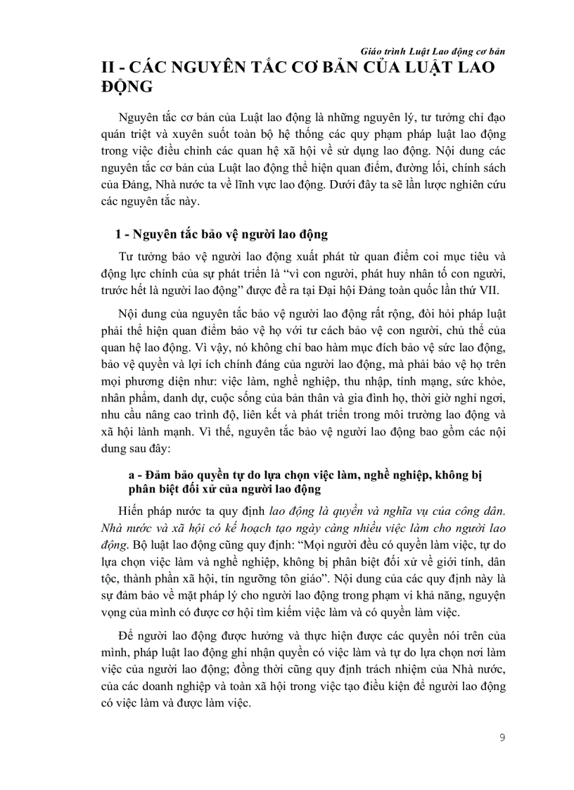 image for page Giáo trình Luật Lao Động cơ bản